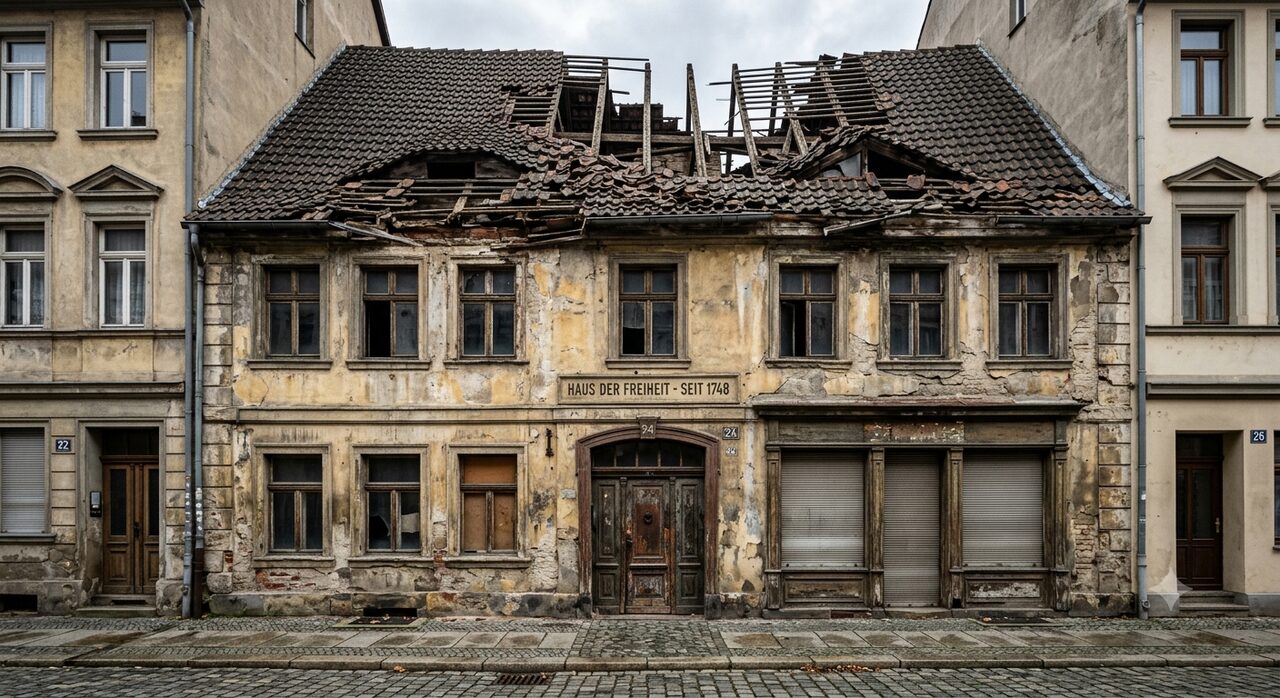 Dach vor der Sanierung durch die Schneider Dachdeckerei